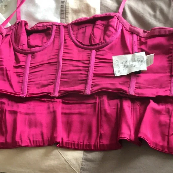 StunningDolce&Gabbana Satin Bustier/Skirt set, IT Sz 38/40